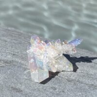 Opal Aura Angel Quartz Crystal