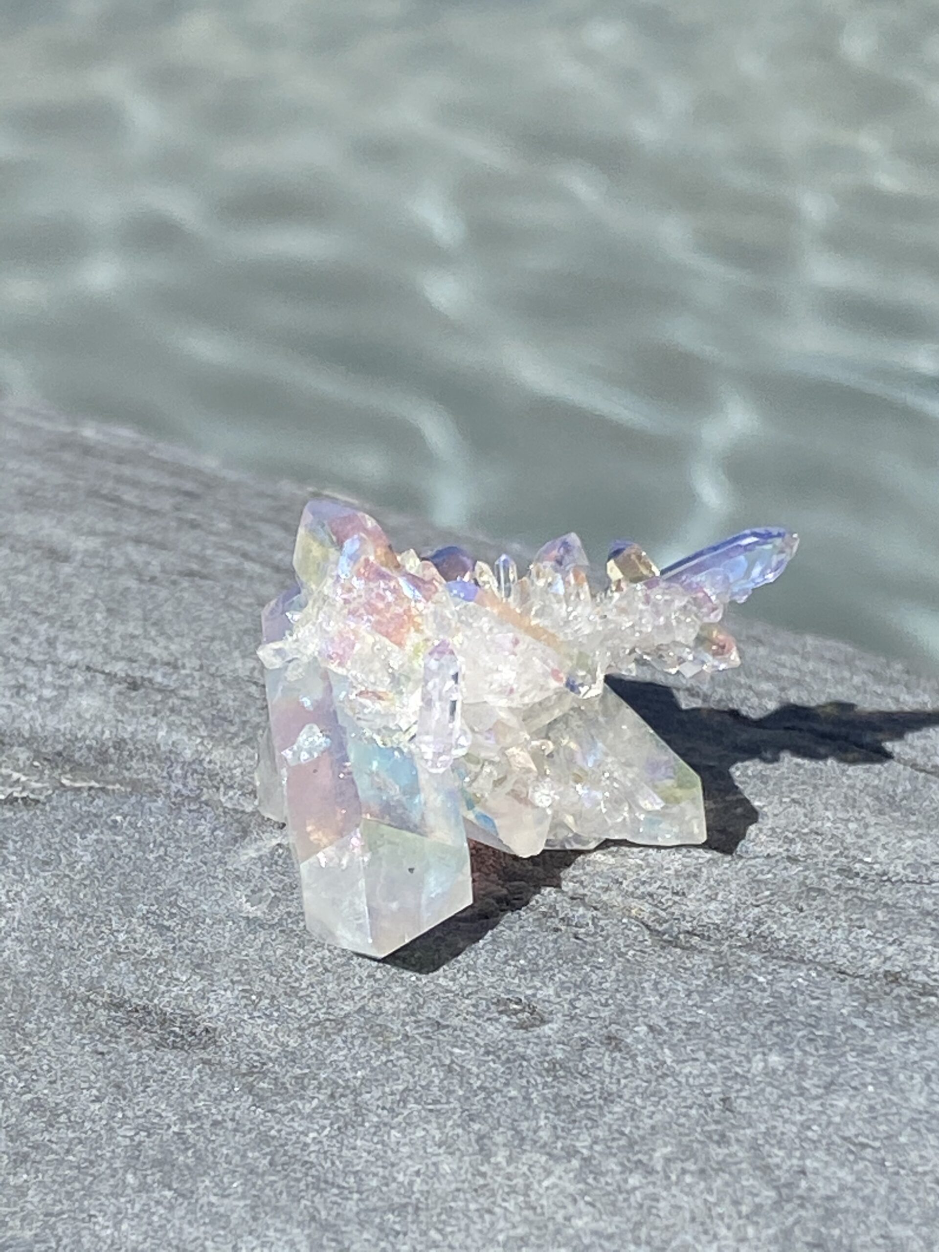 Opal Aura Angel Quartz Crystal